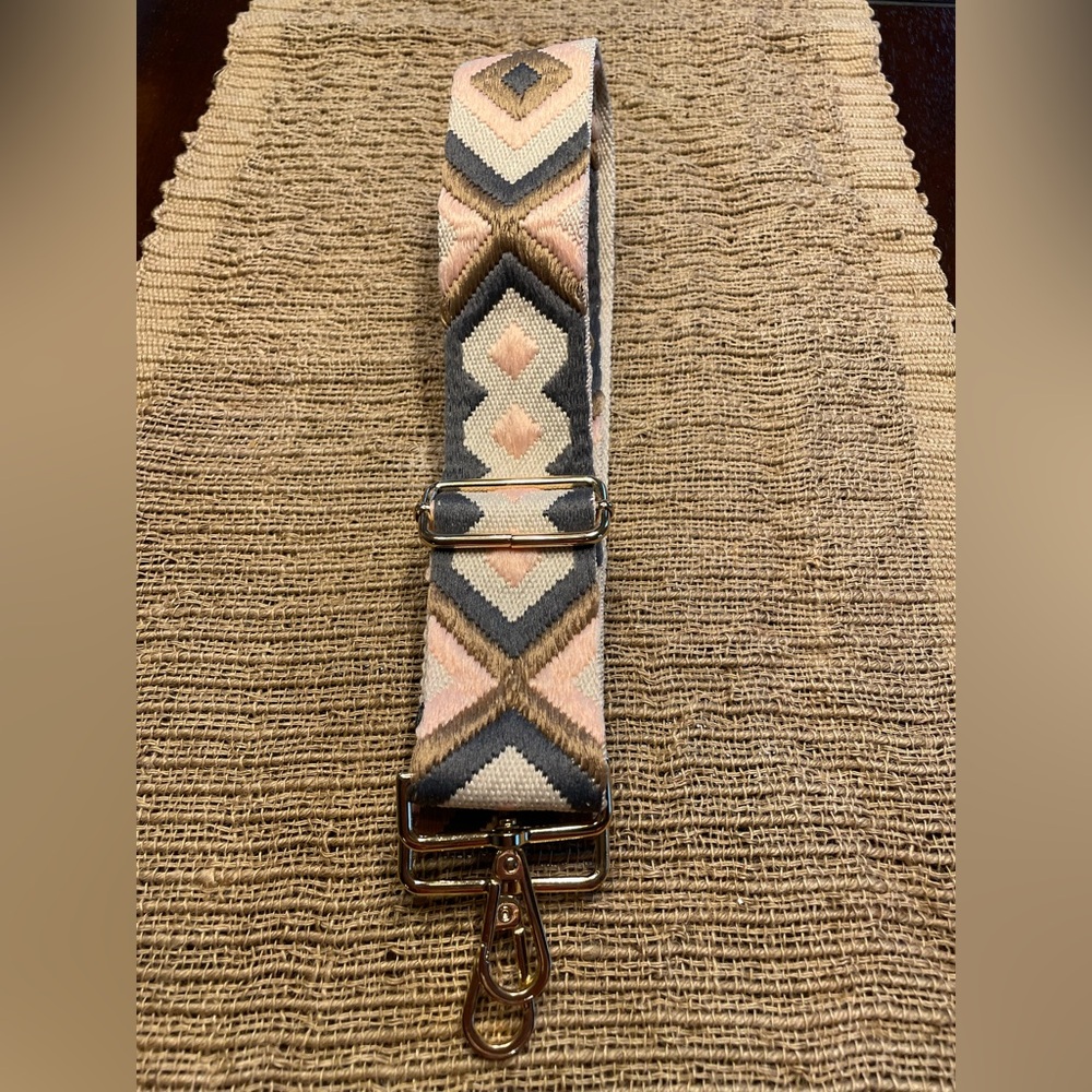 Geometric Patterned Bag Strap - image 1